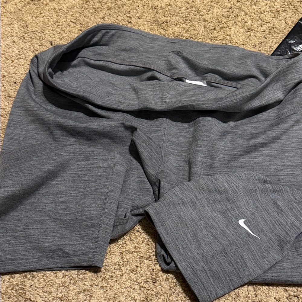 Nike Heather Gray Workout Leggings